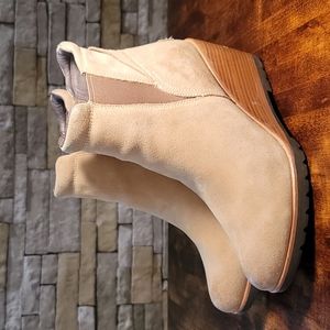 Sorel After Hours Chelsea Suede Wedge Boot